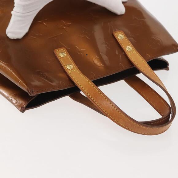 LOUIS VUITTON Monogram Vernis Reade PM Hand Bag Bronze M91146 - Picture 8 of 13